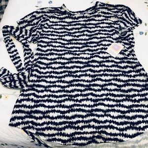 NWT 3X LuLaRoe Mitzi top with sash and POCKETS!
